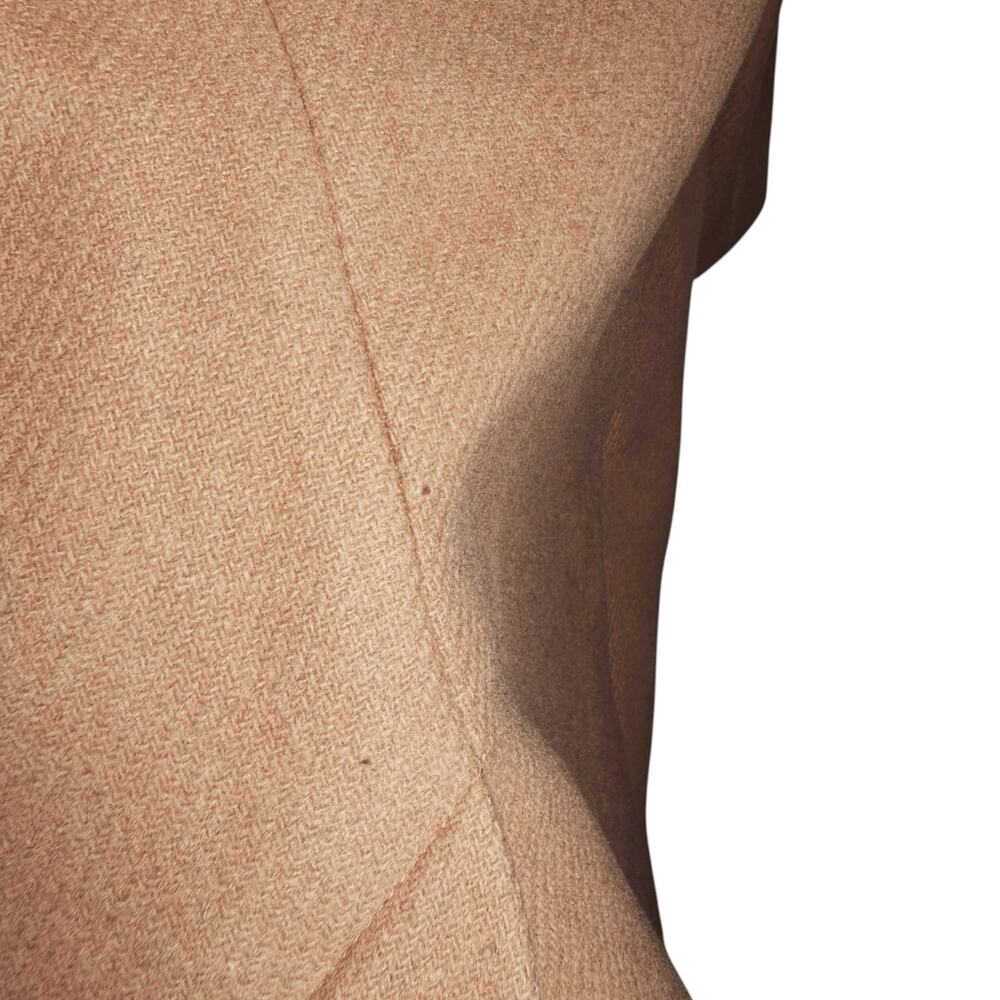 Sezane Camel Brown Wool Blend Double Breasted Mid Length Johnson Coat FR 36 / 4 - Picture 10 of 15